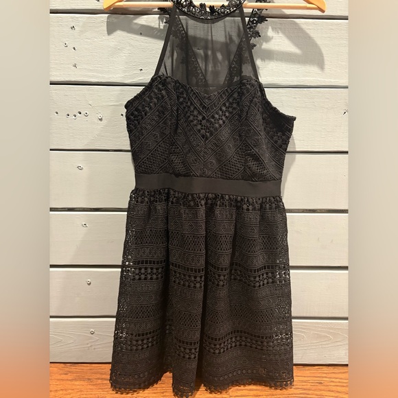 Francesca's Collections Dresses & Skirts - Francesca's Collections Black Lace Mini Dress